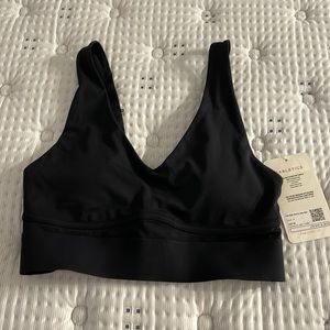 Fabletics Black Sports Bra. New with tags. Size small